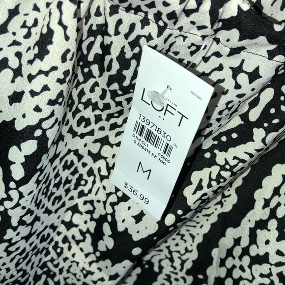 Loft Black and White Medium Blouse - Picture 3 of 5